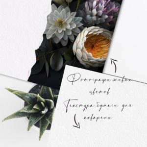 Набор электронных страниц для фотоальбома Floral